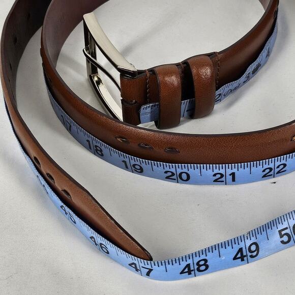 JOHN W. NORSDTROM DESIGNER UNISEX BROWN GENUINE LEATHER BELT – SIZE 42 - Picture 7 of 9